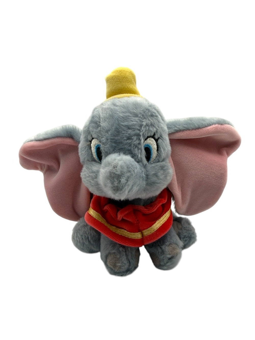 Disney Baby Dumbo Plush Elephant 7" Stuffed Animal Pink Ears Soft Toy EUC